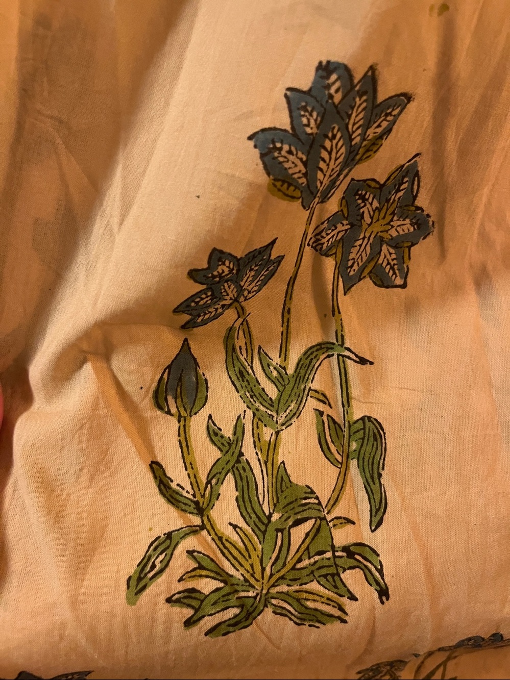 Floral Block Print Midi Dress made in India. ๐ฎ๐ณ - Picture 2 of 9